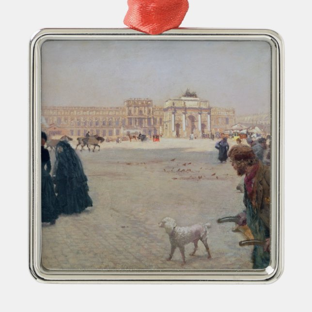 La Place du Carrousel, Paris Silbernes Ornament (Vorne)