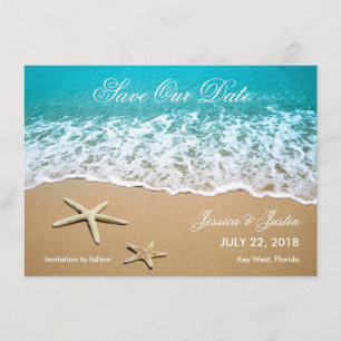 La plage avec des étoiles de mer sauvent la carte