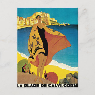 La Plage De Calvi Corse Frankreich Postkarte