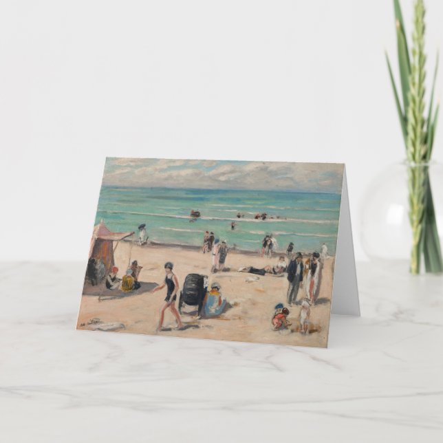 La Plage de Fort-Mahon | Albert André Karte (Vorderseite)