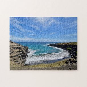 La plage de sable vert - Big Island Hawaii Puzzle
