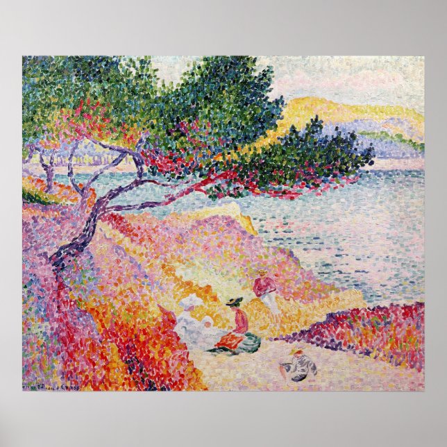 La Plage de Saint-Clair, 1906-07 Poster (Vorne)