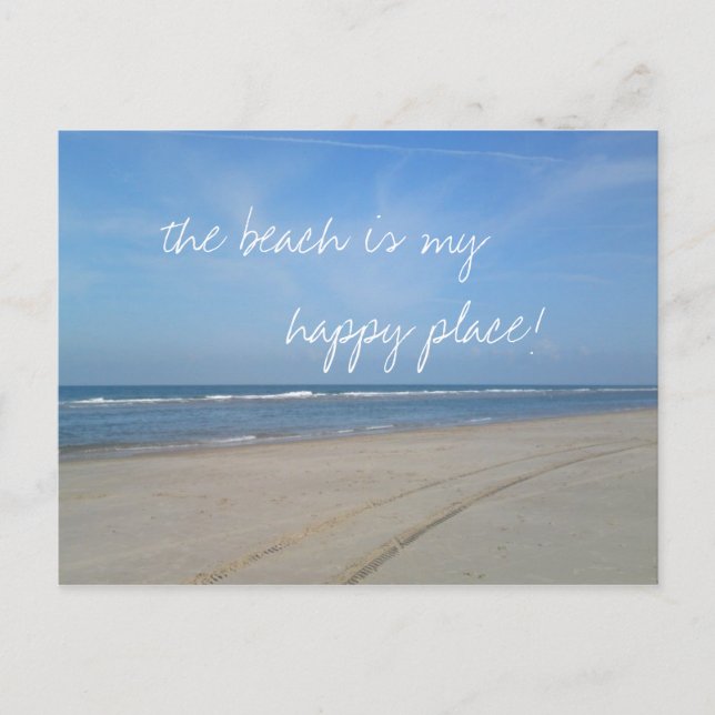 La plage est ma carte postale Happy Place (Devant)