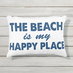 La plage est mon coussin extérieur d'endroit