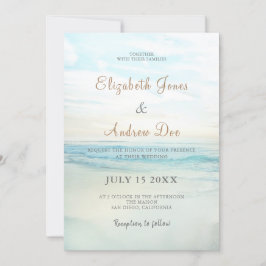 La plage La Sunrise Faire-part de mariage