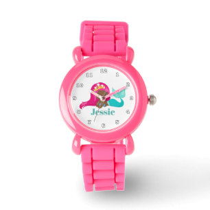 La plage mignonne de sirène ajoutent la montre