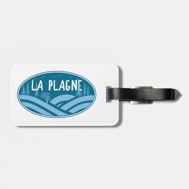 La Plagne France Outdoors Gepäckanhänger (Rückseite horizontal)