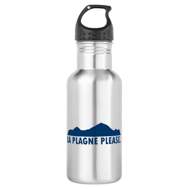 La Plagne Frankreich Bitte Edelstahlflasche (Vorderseite)