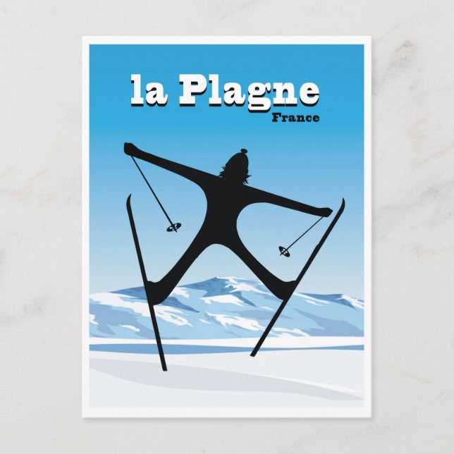 La Plagne, Frankreich Postkarte (Vorderseite)
