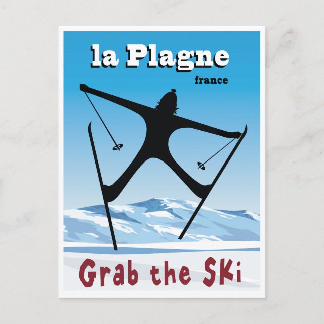 La Plagne, Frankreich Postkarte (Vorderseite)