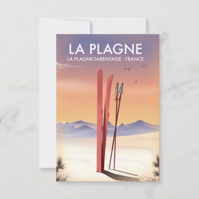La Plagne, La Plagne-Tarentaise, französisches Ski (Vorderseite)