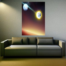 La planète rouge | AI Art Poster
