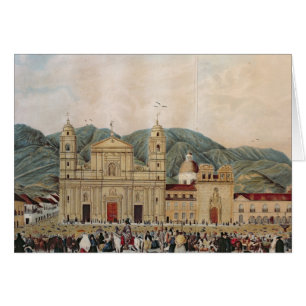 La plaza de Bolivar, Bogota, 1837