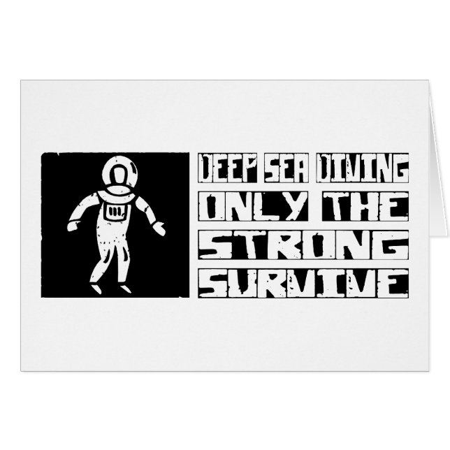 La plongée de mer profonde survivent (Devant horizontal)
