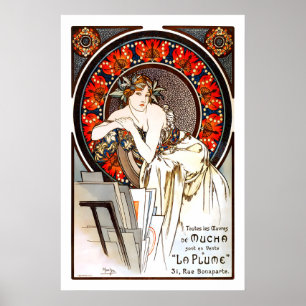 La Plume 1896 Anzeige POSTER DRUCK Zeitschrift Par