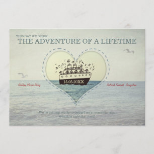 La plus grande aventure - invitation de mariage