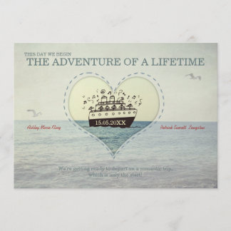 La plus grande aventure - invitation de mariage