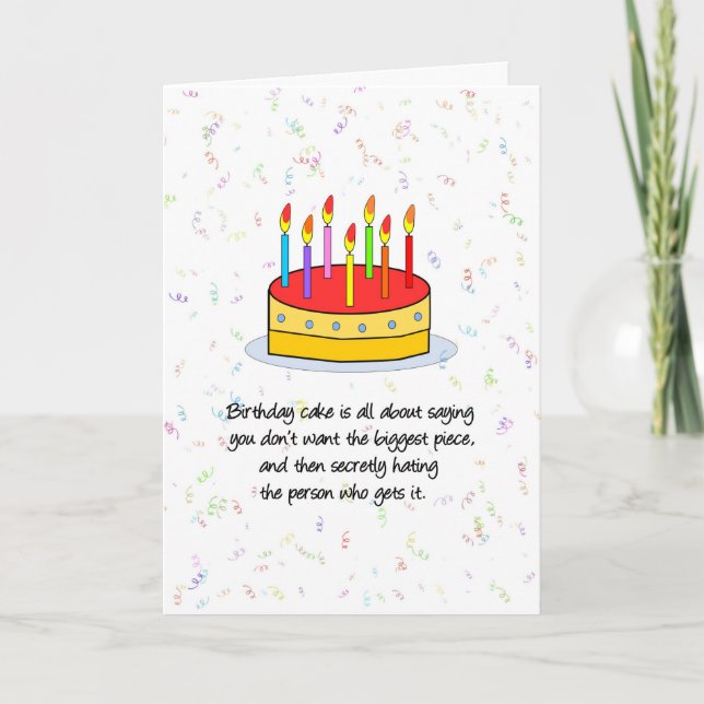 La plus grande carte d'anniversaire de morceau (Devant)