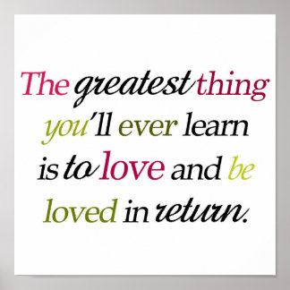 "La plus grande chose..." Affiche