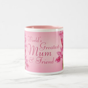 La plus grande maman et l'ami de la mug orchidée r
