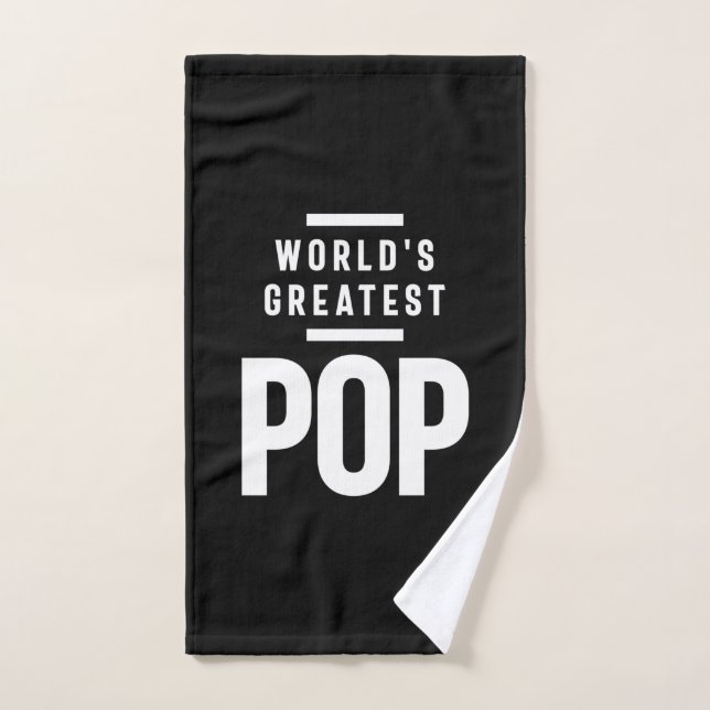 La plus grande pop du monde | Cadeau Père Grand-Pè (Serviette à main)