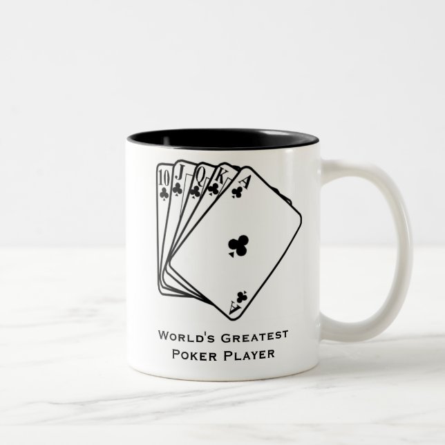 La plus grande tasse de café du joueur de poker du (Droit)