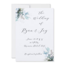 La plus légère des Faire-part de mariage bleues