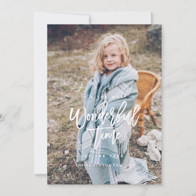 LA PLUS MERVEILLEUSE CARTE DE NOËL DE TEMPS [blanc (Devant)