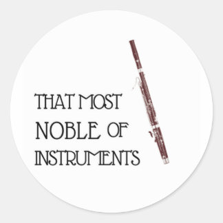 La plus noble des instruments - Sticker Bassoon
