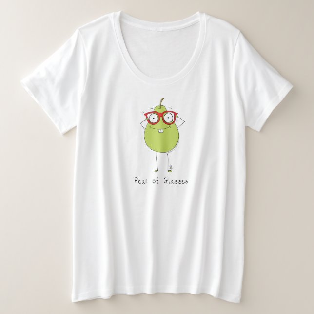 La poire des lunettes Fantastique T-shirt féminin  (Design devant)