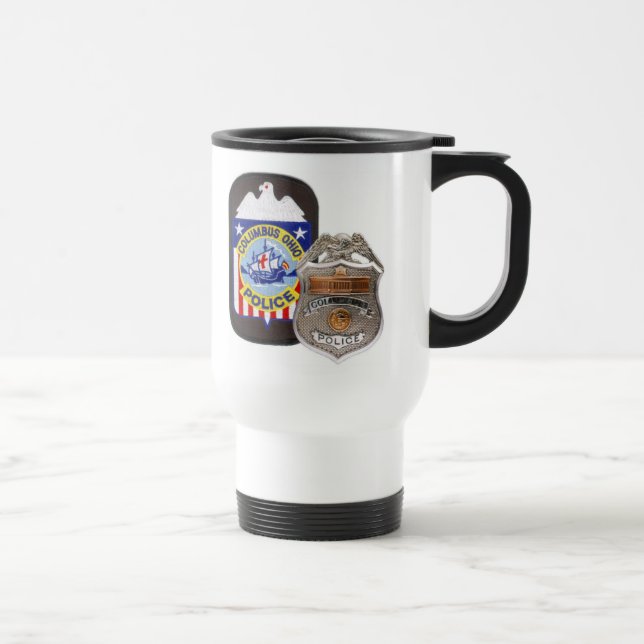 La police de Columbus voyage tasse (Droite)