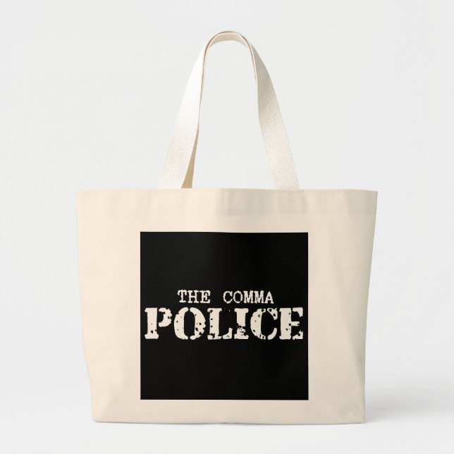 La police de virgule met en sac (Devant)