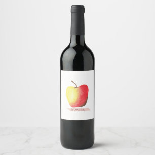 La pomme / Der Apfel Französisch lernen Weinetikett