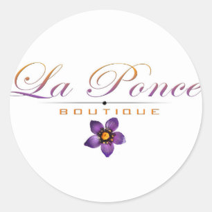 La Ponce Butike-Aufkleber Runder Aufkleber