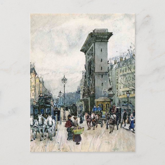 La Porte de San Denis Postkarte (Vorderseite)