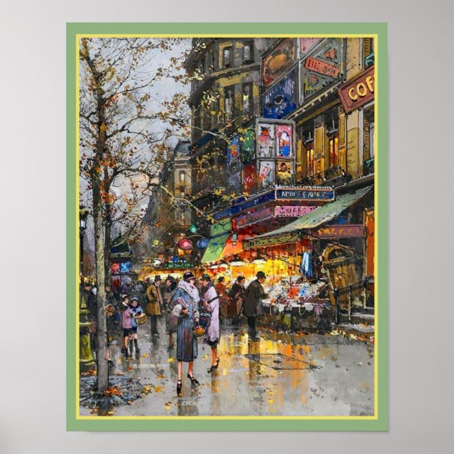 La Porte Saint-Martin Paris Poster (Vorne)