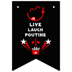 La Poutine Canadian Food Festival Wimpelkette