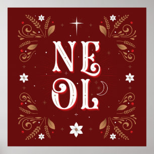 La première affiche 24x24 de Noël de Noel