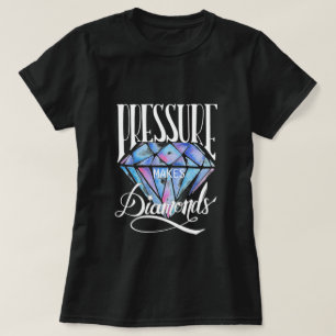 La pression fait le T-shirt de diamants