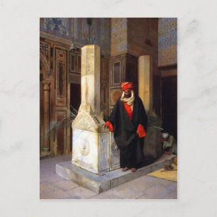 La prière à la carte postale Tomb