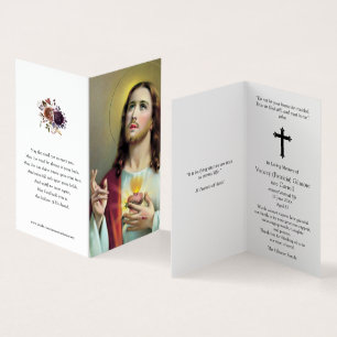 La prière catholique carde   Jésus le coeur sacré