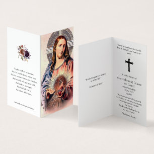 La prière catholique carde le coeur sacré Jésus 2