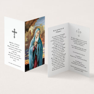 La prière catholique carde   notre Madame