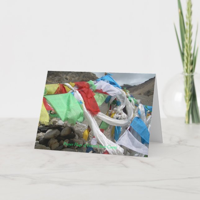 La prière d'Everest marque la carte de voeux (Devant)
