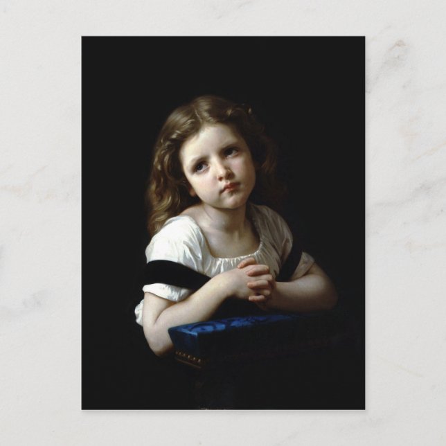 La Prière - William Bouguereau - Carte postale (Devant)