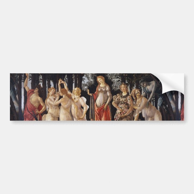 La Primavera (Frühjahr) von Sandro Botticelli Autoaufkleber (Vorne)