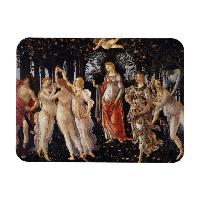 La Primavera (Frühjahr) von Sandro Botticelli Magnet (Horizontal)
