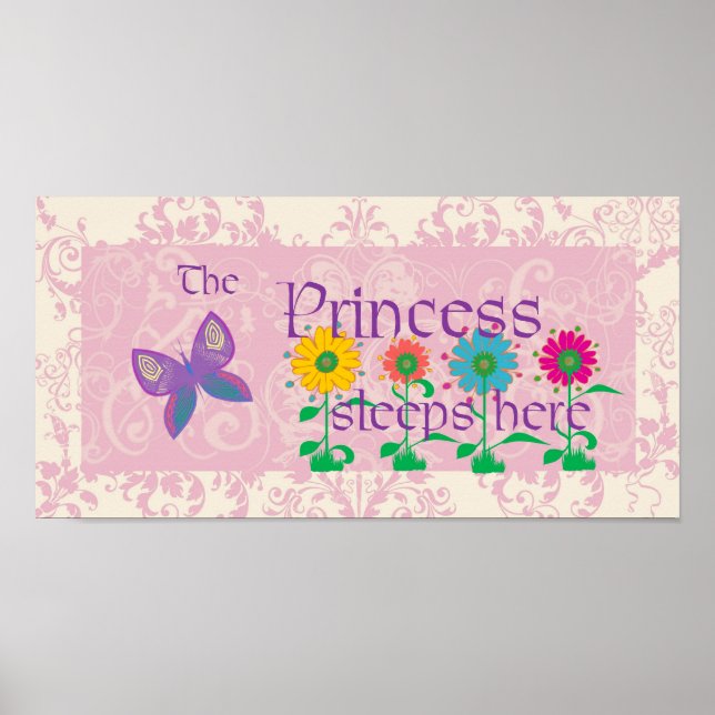 La princesse dort ici Poster (Devant)