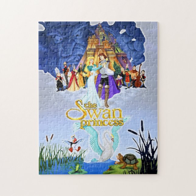 La princesse Personalized Photo Puzzle de cygne (Vertical)