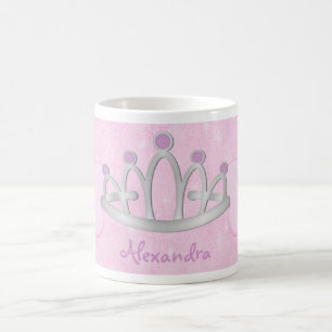 La princesse rose personnalisée de l'enfant Mug